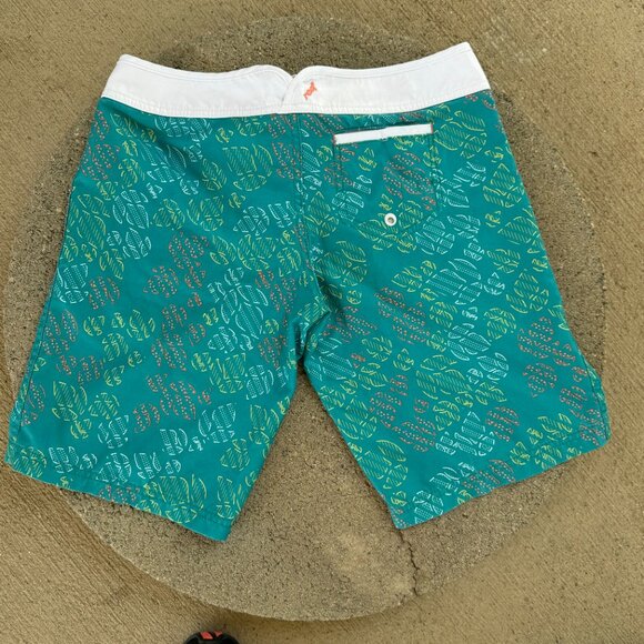 REEF WOMEN'S TURQUOISE BERMUDA BOARD SHORTS SIZE 3 JUNIOR - Picture 2 of 14